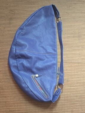 NWOT Silvia Kosin Argentina Retro Hobo Handmade Leather Sling Bag Purple
